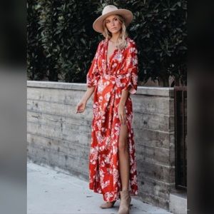 VICI Maxi Kimono Dress